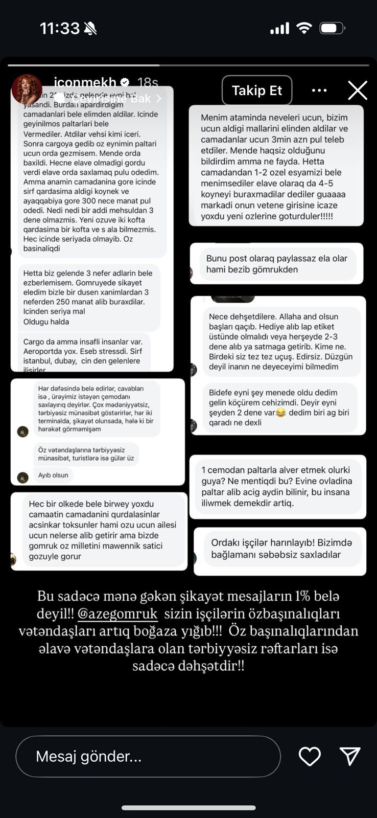 Bloger Gömrük Komitəsindən şikayət etdi - "Bizə “ürəyimiz belə istəyir” deyirlər